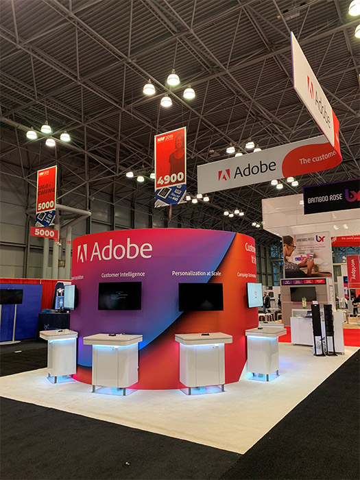 Adobe trade show exhibit