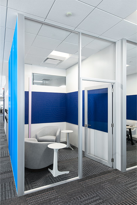 Agam headquarters, Elkridge, Unity Wall, Unity Pod, Architectural walls, Architectural Wall Systems, Modular Walls, Powder Coat, Powder coated, extrusions, office interiors, office interior design, glass walls, glass panels