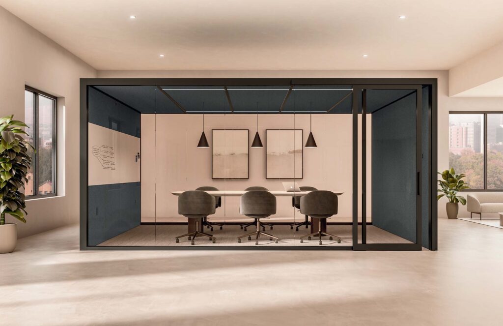 Demountable Architectural Wall System, Aris, demountable wall system, architectural wall system, modular wall system, modular office walls, glass office walls, office partition walls, commercial interior walls, demountable office walls, privacy pods, flexible office walls, reconfigurable wall systems, Aris wall system, Agam Aris
