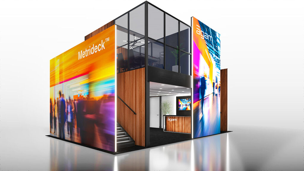 metrideck, double-deck, double deck, double-deck system, double deck tradeshow booth