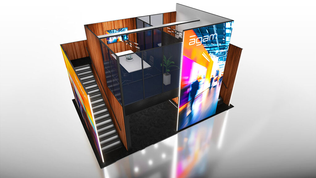 metrideck, double-deck, double deck, double-deck system, double deck tradeshow booth